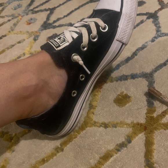 Navy Blue Velvet Converse - Picture 3 of 6